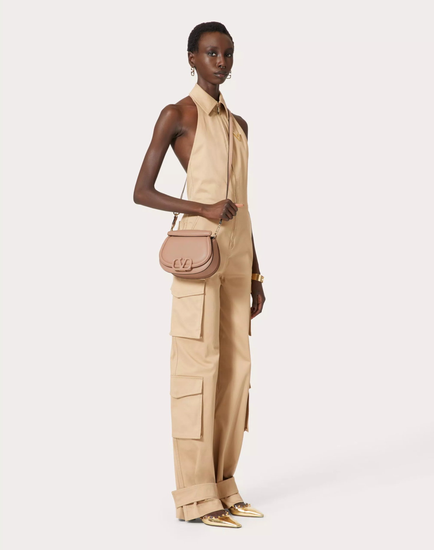 VSLING SHOULDER BAG IN GRAINY CALFSKIN